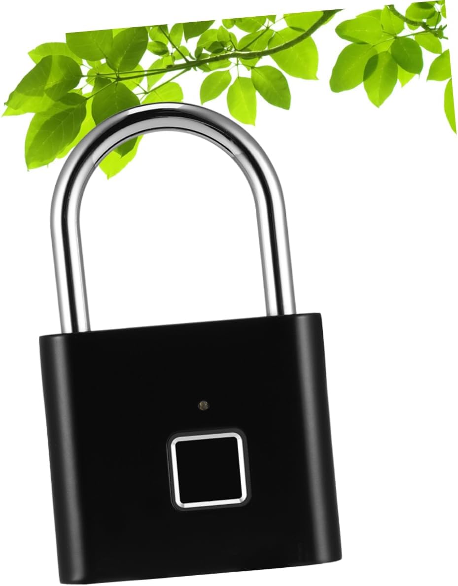 Gatuida Intelligent Fingerprint Password Luggage Lock TSA Approved Suitcase Lock for Travel Black Supports Fingerprints Multi Purpose for Cabinets and Backpacks