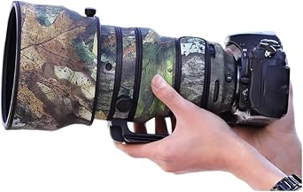 CHASING BIRDS Lens Camouflage Waterproof Coat for Nikon AF-S 200mm f/2G ED VR II Rainproof Lens Protective Cover Green Leaf Camouflage, with 1.4X TC TC-14E III