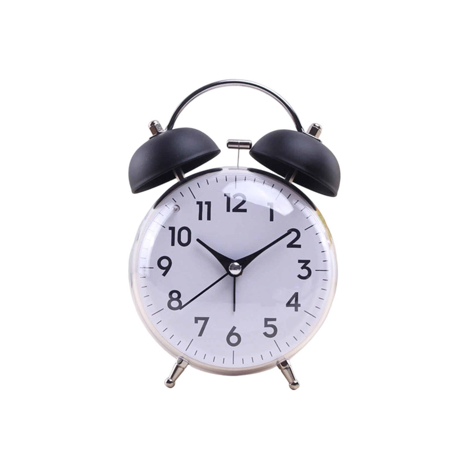 Msioytog Strong Metal Alarm Clock Loud Ringing Sound Simple Operate Adjusters Exemplary for Elderly and Kids Security Metal Traditional Alarm Clock