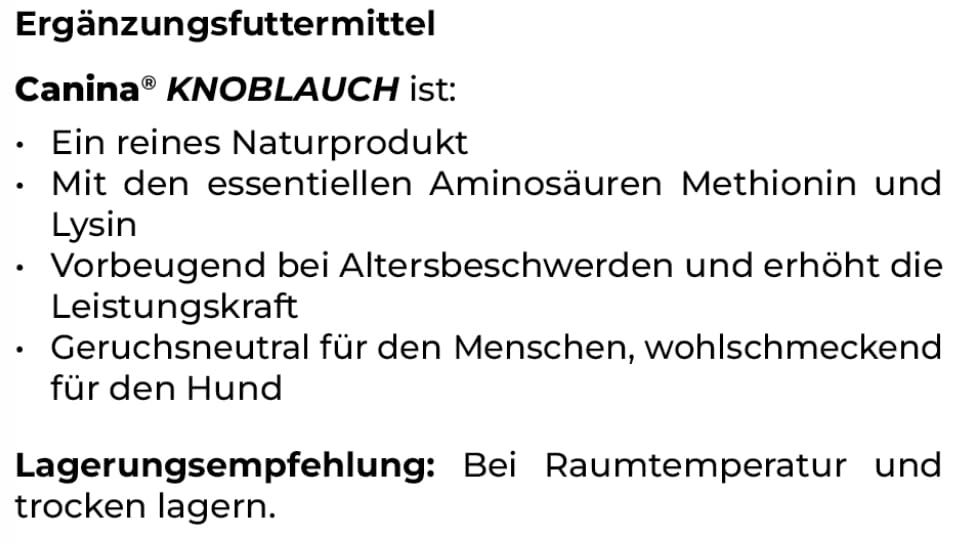Canina Knoblauch Pulver, 1er Pack (1 x 0.7 kg)