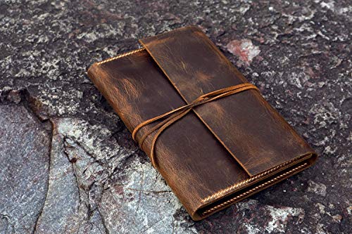 Personalized leather cover case for A5 Bullet Journal rustic real leather cover organizer for Leuchtturm 1917 Medium A5 notebook NA5005S2