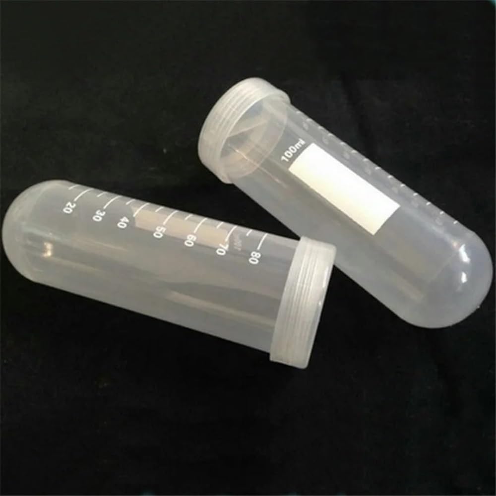Instrumentos y Equipos de Laboratorio Tubo de centrífuga de plástico redondo con tapa de rosca, 100 ml, 50 unidades/lote