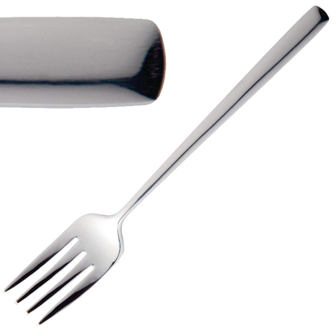 Olympia Ana Lot de 12 fourchettes à dessert en acier inoxydable 18/0 Finition polie