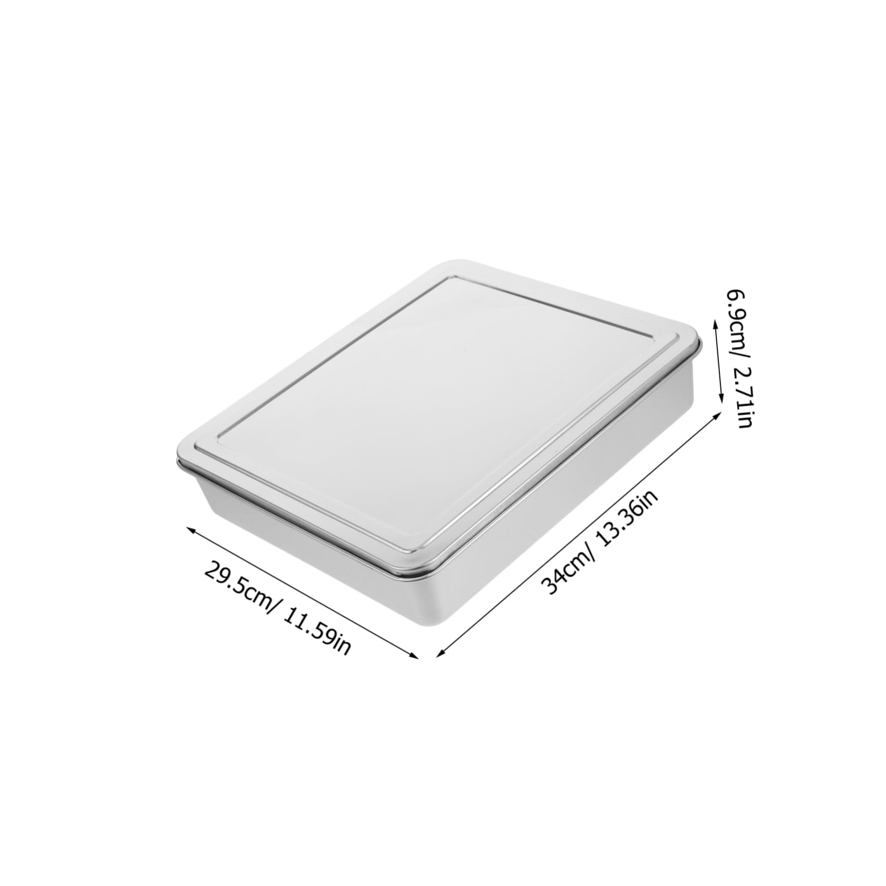 BESTOYARD Backform mit Deckel Rechteckige Kuchenform Abgedecktes Backblech für Kuchen Brot Aufläufe Tiramisu Vielseitig Einsetzbarer Backbehälter für Ofen und Transport