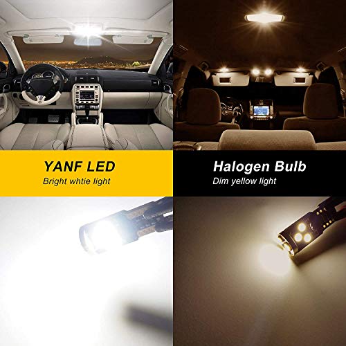 194 bulbo LED, yanf T10 bulbo LED DC 12v Super Bright White 168 w5w WEDGE 6smd 3030 chipset LED Repl