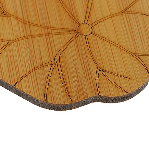 Bonarty Tapete de bambu natural para copo de chá de bambu natural, porta-copos e utensílios de cozin