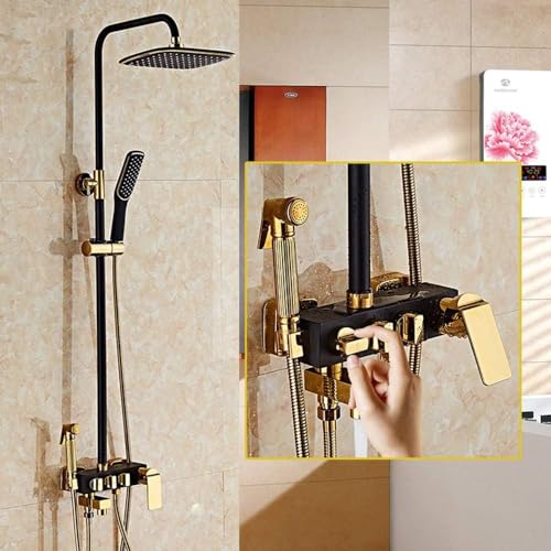 Ensemble de douche complet pour un spa à la maison avec grand pommeau et pistolet