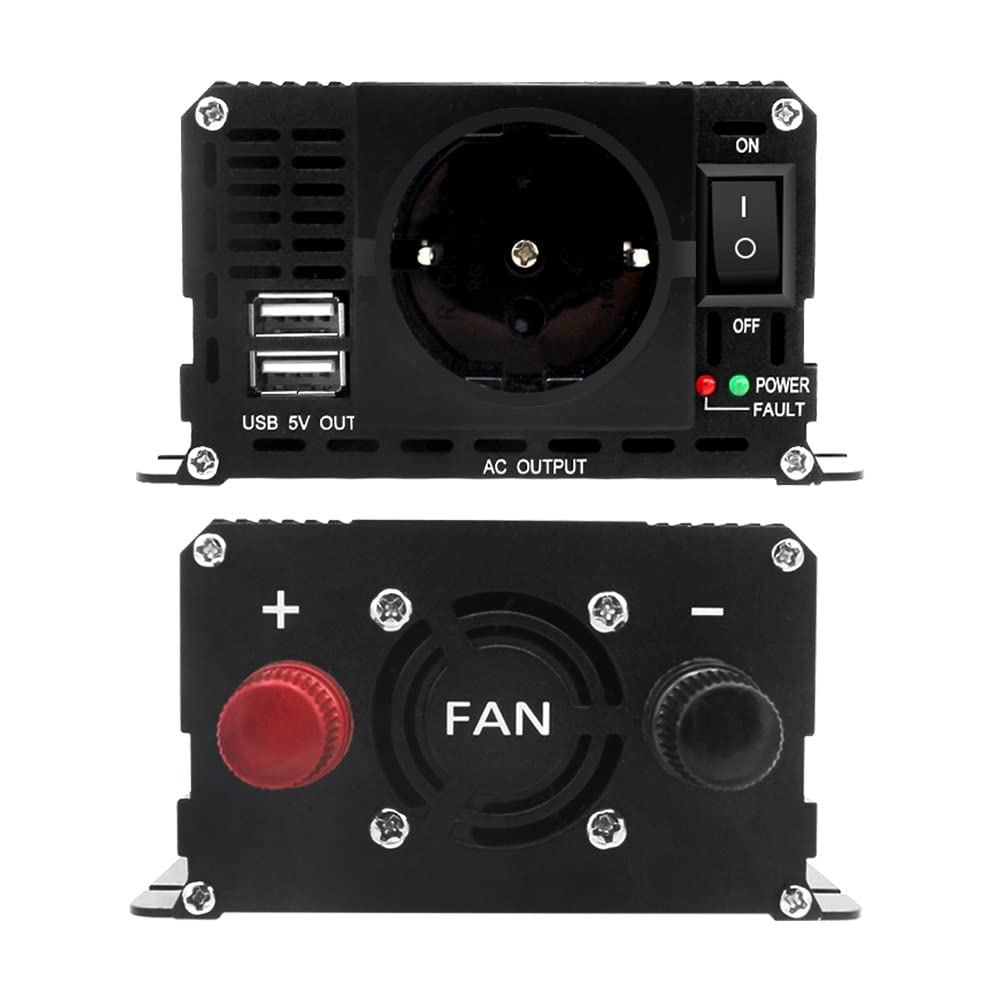 Convertisseur 12V Vers 220V LVYUAN 1500W - 4 USB + 2 Prises EU + 2 Allume-Cigares