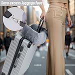 Refillable Pillow Case Travel Extra Luggage Velvet Refillable Neck Pillows Storage Fits Short Journey Essential Multifunctional Adjustable U-Shaped Grey
