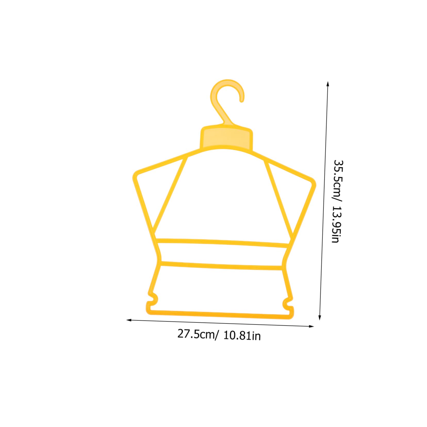 Cabilock 10pcs Clothes Hangers Multifunctional Plastic Hangers for Swimsuits Garments Space Saving Design Smooth Finish for Nursery Organization