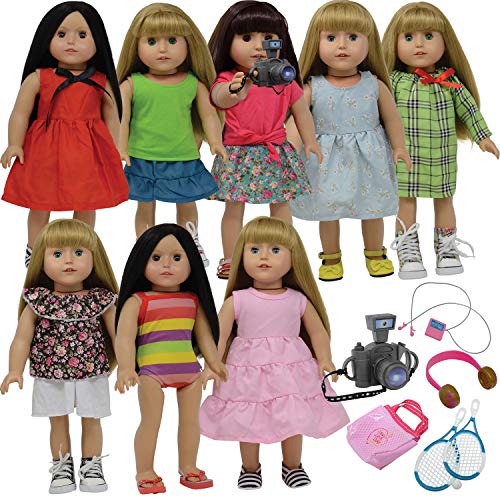 18 Inch Doll Clothes Dress and Doll Accessories fits American Girl Dolls