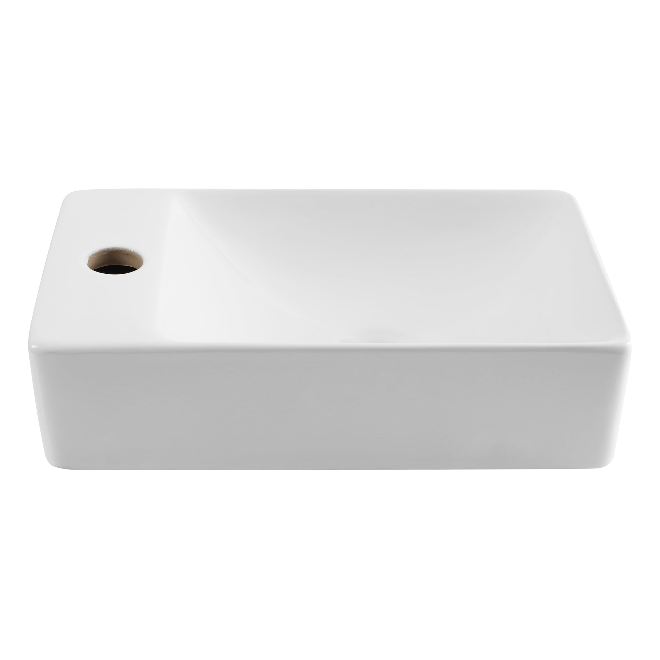 JONATHAN Y Felix 15 in. W x 8.5 in. D Wall Mounted Ceramic Sink
