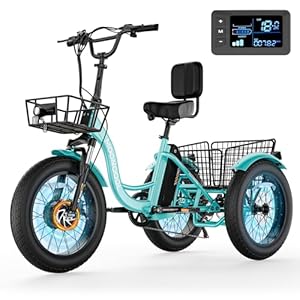 MOONCOOL Electric Tricycle for Adults, 20″ x 4″ Fat Tire MOONCOOL Electric Tricycle for Adults, 20″ x 4″ Fat Tire