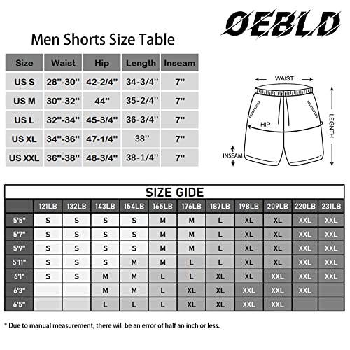 Oebld Mens Athletic Shorts 2-In-1 Gym Workout Running 7'' Shorts With Towel Loop Army Green #TOP5