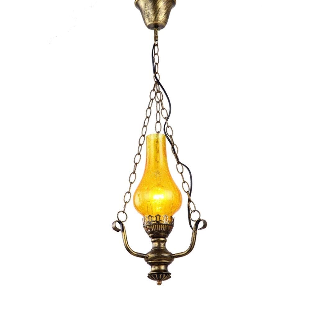 Plafonnier rétro en fer forgé noir E27 pour décoration de salon