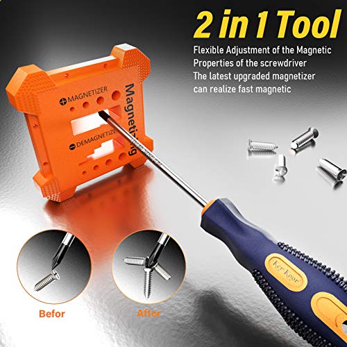 Precision-Magnetic-Screwdriver-Tool-Set-Phillips-Flat-Head Tips Screw Driver Small Flathead Non-Slip For Repair Home Craft Improvement