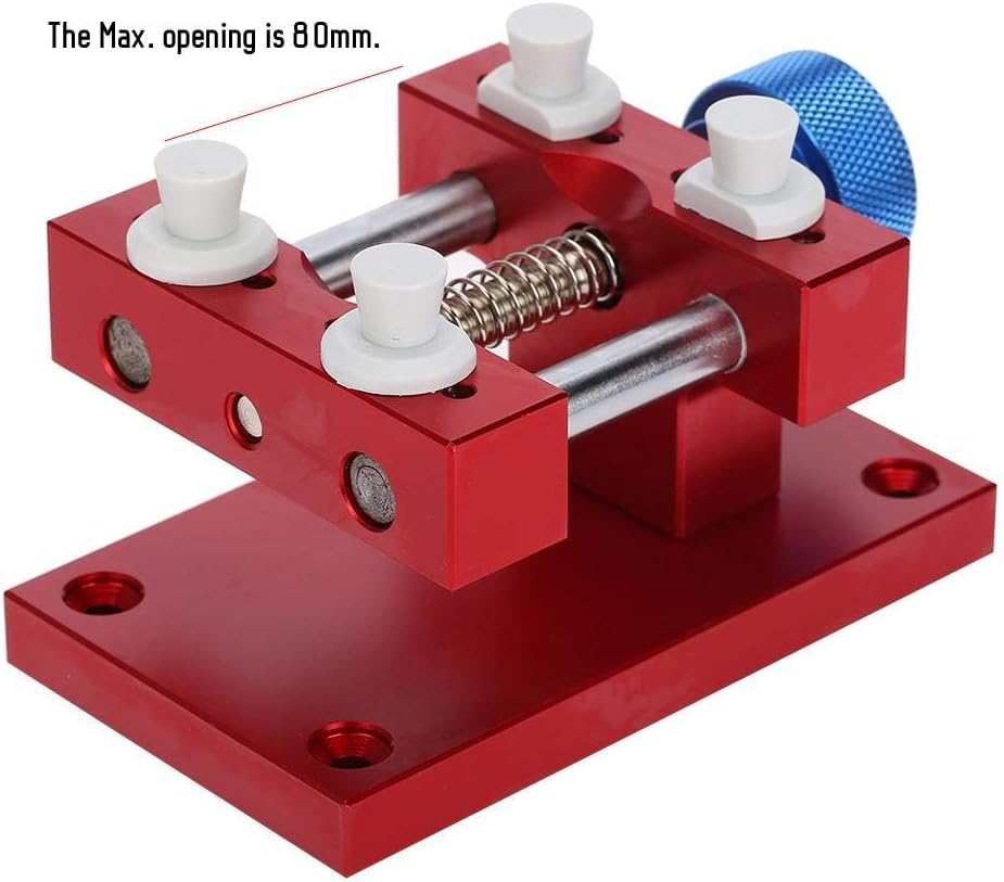 Watchmaker Repair Kit, Metal Adjustable Watch Case Holder Watch Strap Remover Base Movement Repair Tool Repair