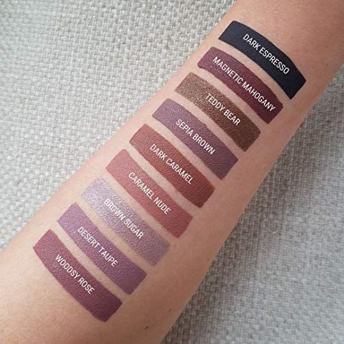 Aromi Light Brown Nude Metallic Matte Liquid Lipstick | Shimmery Finish, Vegan, Cruelty-Free, Long-Lasting, (Brown Sugar) #TOP3