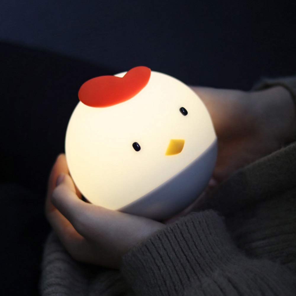 Luce Notturna in Silicone Ricaricabile Tramite USB, Luce di Controllo del Tocco con Luce soffusa, utilizzata in Camera da Letto, seconda Stanza dei Bambini Interesting