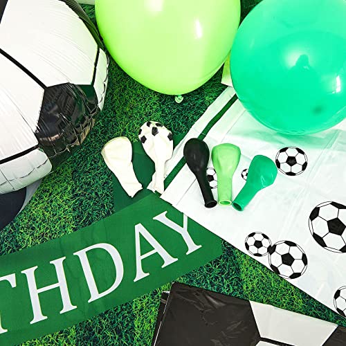 86 Pieces Soccer Birthday Party Decorations Supplies Include Soccer Birthday Party Backdrop Plastic Soccer Table Covers Soccer Balloon Garland For Soccer Event Birthday Party #TOP6