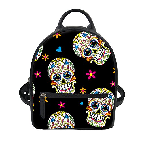 sugar skull backpack purse