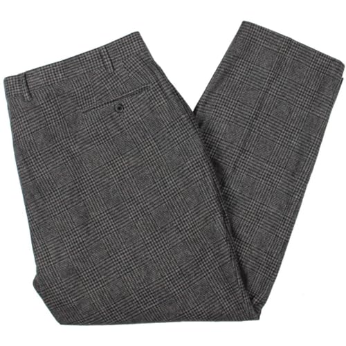 Lauren Ralph Lauren Mens Norton Wool Blend Plaid Suit Pants Gray 42/322