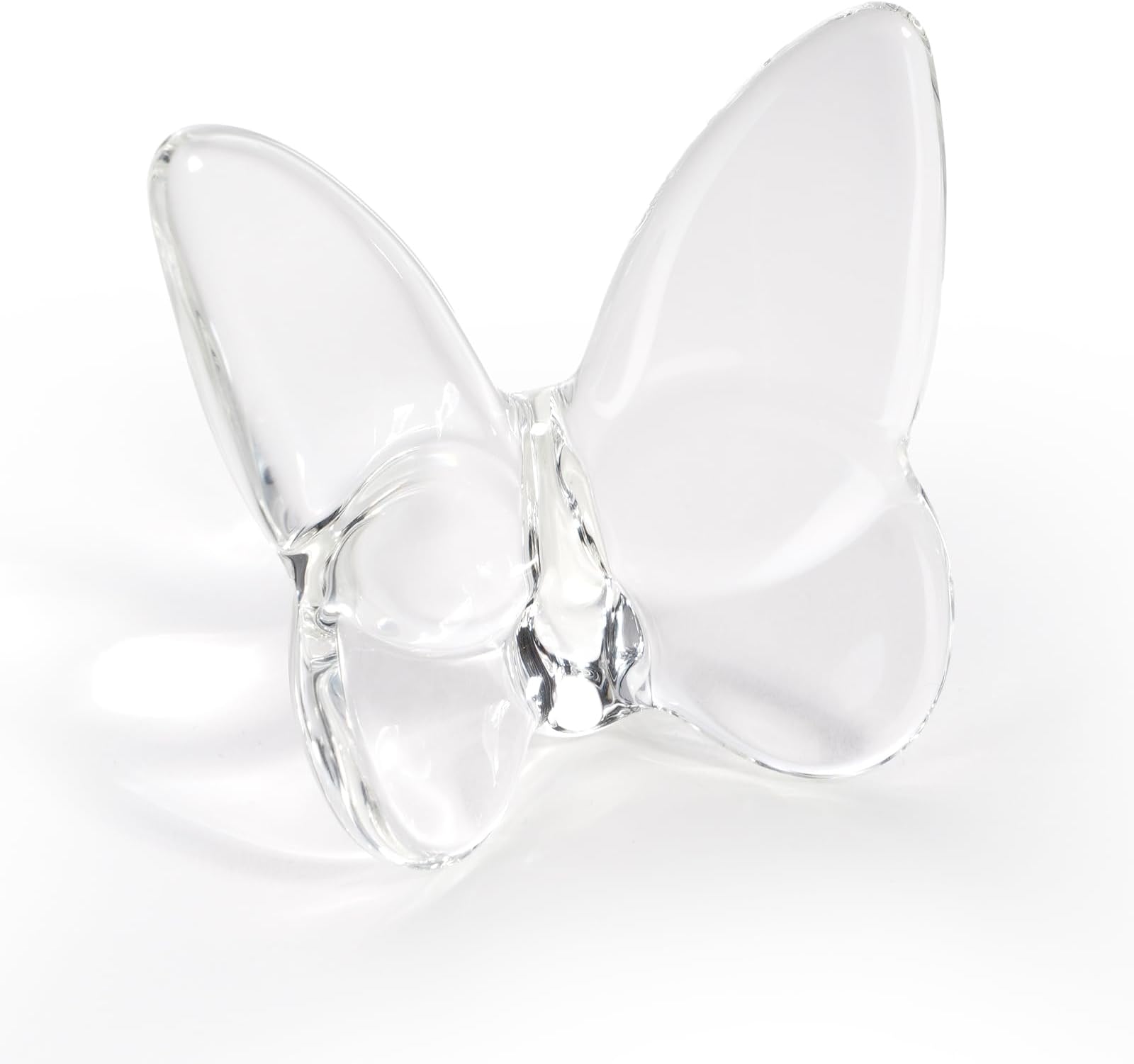 Lioaeust Crystal Butterfly Figurines,Flying Butterfly Figurine Decor Crystal Cut Glass Butterfly Ornament Statue Animal Collectible Home Ornament Decor Transparent