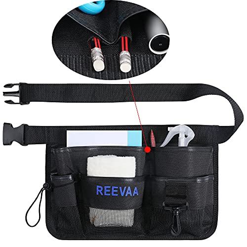Reevaa Window Tint Tools Apron, Gardening Tool Waist Bag, Tool Pouch With Adjustable Belt, Heavy Duty Waterproof Oxford Utility Belt For Vinyl Wrap (7 Pockets) #TOP3
