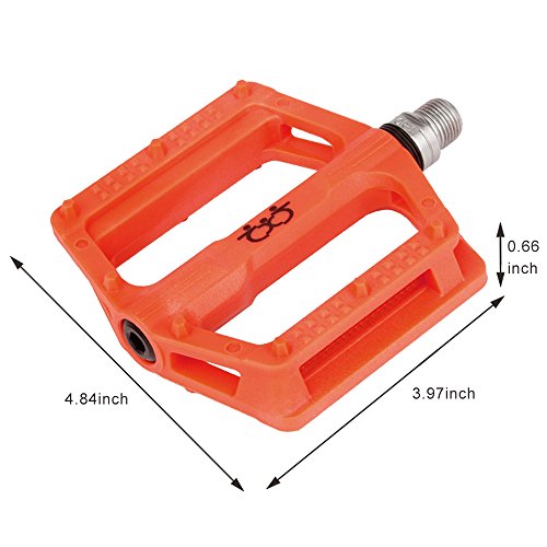 Txj Lightweight Polyamide 9/16" Mountain Bike Pedal High-Strength Non-Slip Bike Pedals For Bmx Road Mtb Bicycle #TOP7