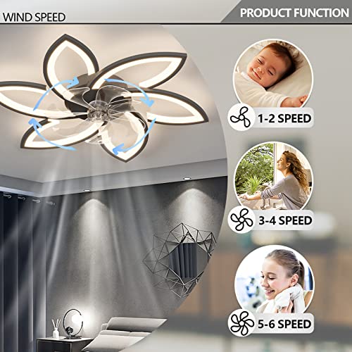 Ventilateurs de plafond avec lumières LED et modes de chronométrage - 4