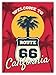 SkyBug California Beach Seashore Route 66 Bumper Sticker Vinyl Art Decal for Car Truck Van Wall Window (20 X 24 cm)
