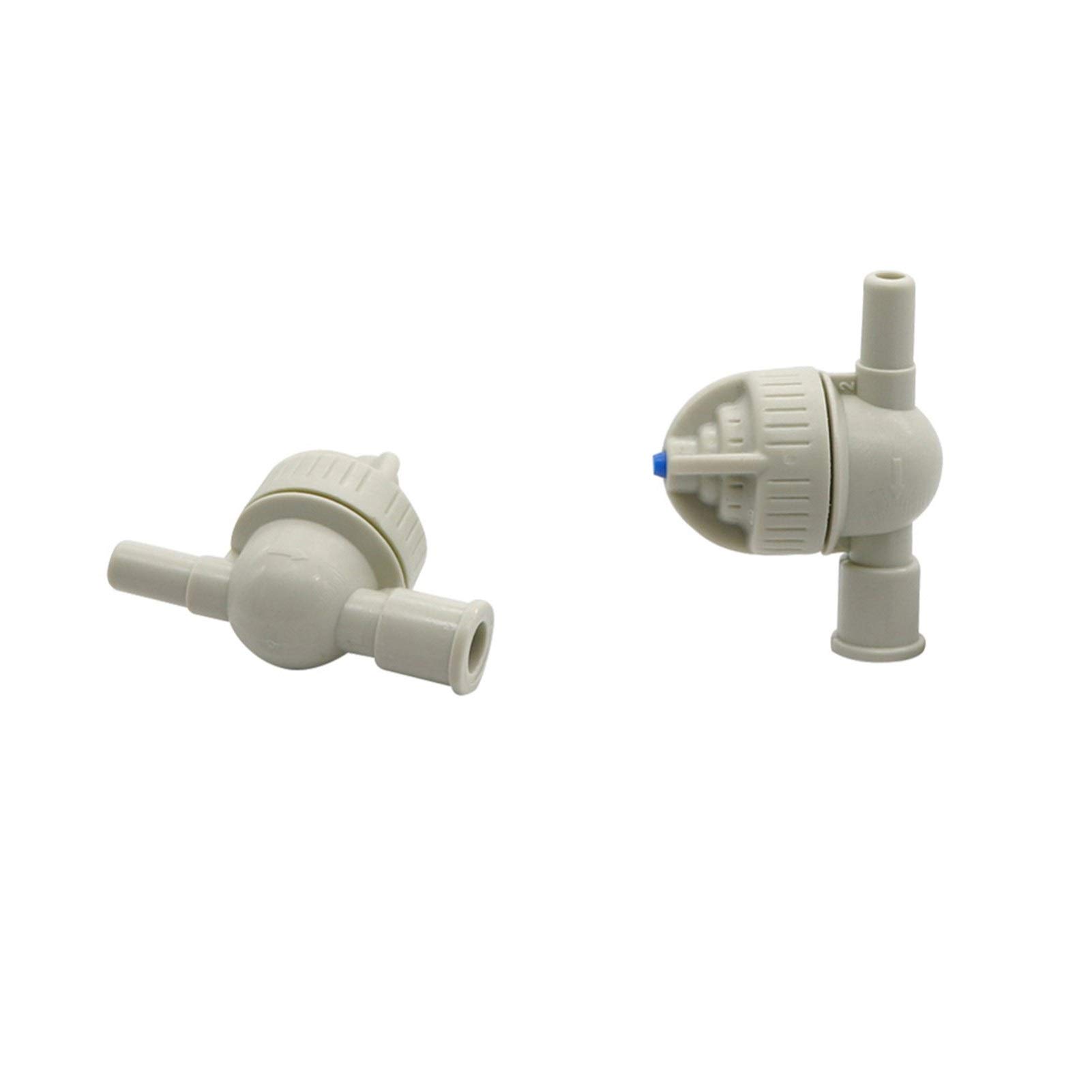 Kit de manguera de rociadores de plantas Anti-fugas de efecto invernadero micro válvula Tobera Accesorios agrícola de riego por goteo manguera de conexión 100 piezas (Color : Grey, Diameter : 6mm)