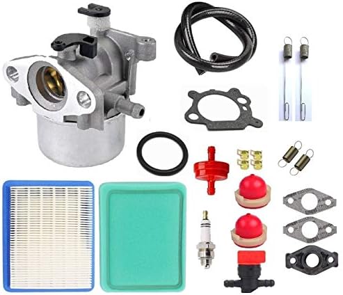 MDAIRC Carburetor Tune-up kit with Air Fuel Filter Line Shutoff Valve for 794304 796707 799866 790845 799871 Craftsman Toro