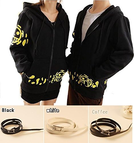 Amazon 高級 One Piece トラファルガー ロー 2年後 パーカー ブレスレット 2点セット アニメ ワンピース キャラクター コスチューム ジャージ 上着 コスプレ グッズ 衣装 長袖 メンズ レディース おしゃれ 男女 兼用 ペアルック にも Use