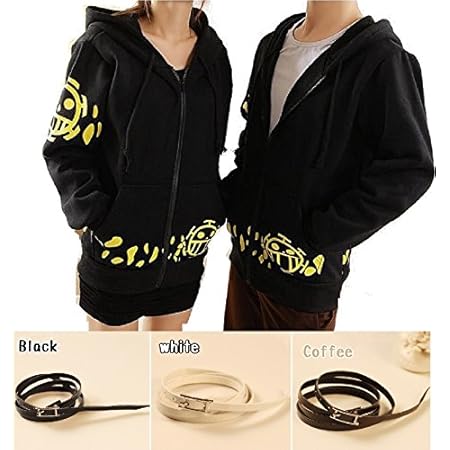 Amazon 高級 One Piece トラファルガー ロー 2年後 パーカー ブレスレット 2点セット アニメ ワンピース キャラクター コスチューム ジャージ 上着 コスプレ グッズ 衣装 長袖 メンズ レディース おしゃれ 男女 兼用 ペアルック にも Useオリジナルセット