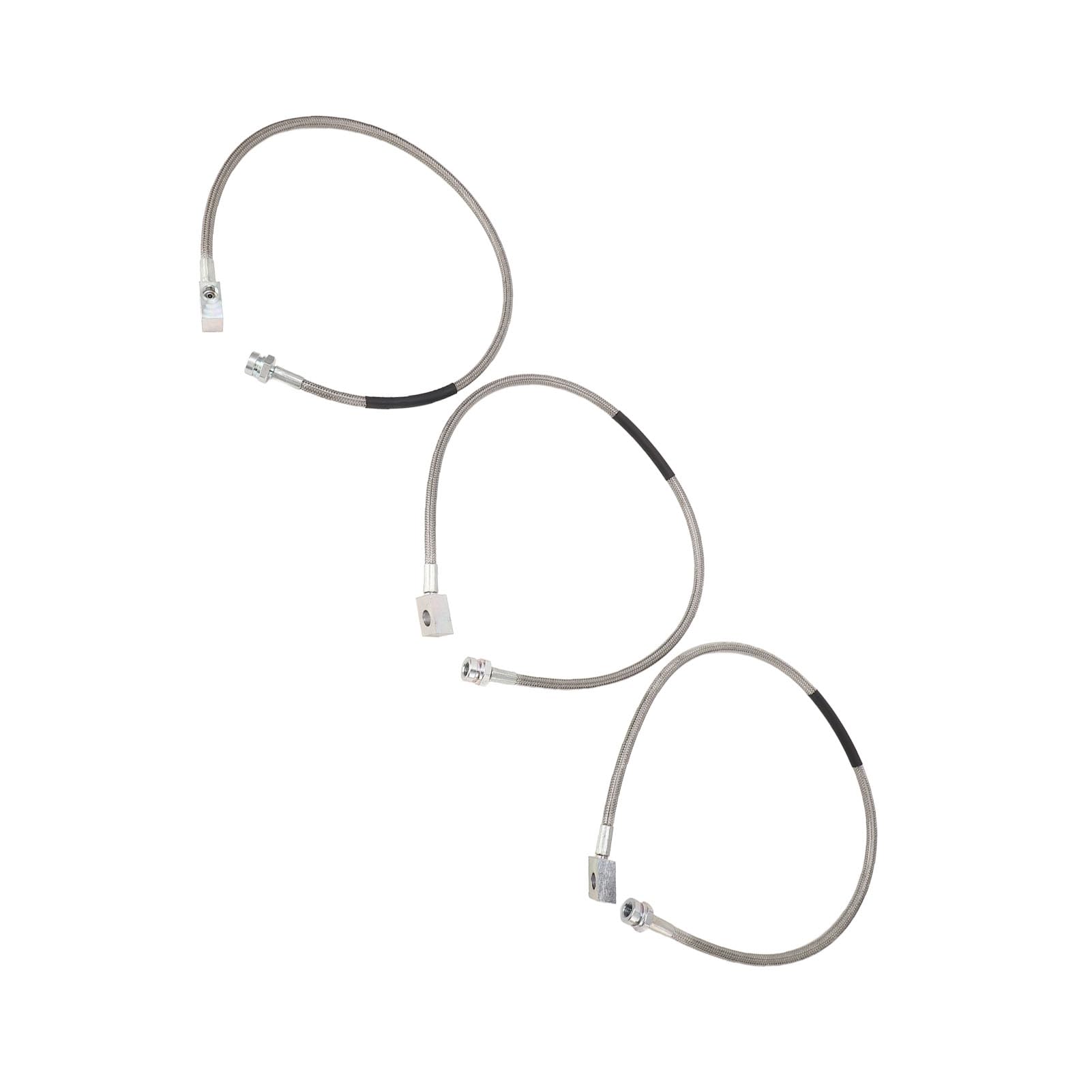 Keenso Tubi Freno 89715 Tubo Flessibile Freno in Acciaio Inossidabile Anteriore Posteriore Adatto per TJ YJ XJ Dal 1987 Al 2006 Design Esteso Facile Installazione per la Guida Fuoristrada