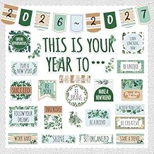 Eucalyptus Classroom Bulletin Board Decorations, This is Your Year to Bulletin Board Sets, Positive Affirmations Wall Decor for Teacher Welcome Back to School Classroom Door Wall Decors