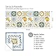 RE-COVERTILES - Fliesenaufkleber Badezimmer und Küche 24 Stck 10x10 cm - PS00221 PVC-Wanddekoration Wasserdicht Fliesen Mosaik Stil Azulejos-Zementfliesen