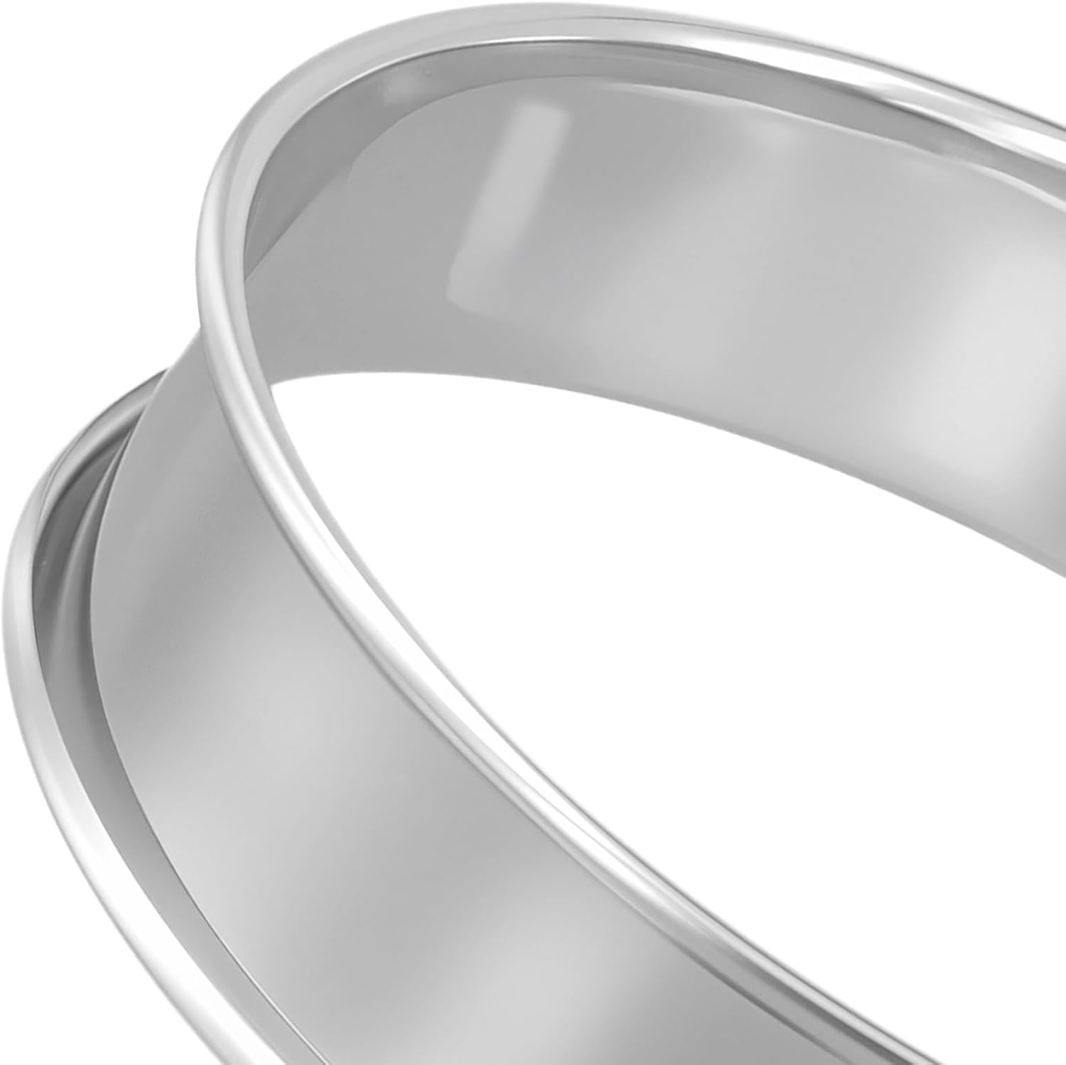 30 PCS Stainless Steel Crumpet Rings, 4 Inch Double Rolled English Muffin Rings, Nonstick Round Tart Pastry Mold for Home Kitchen Baking, Silver