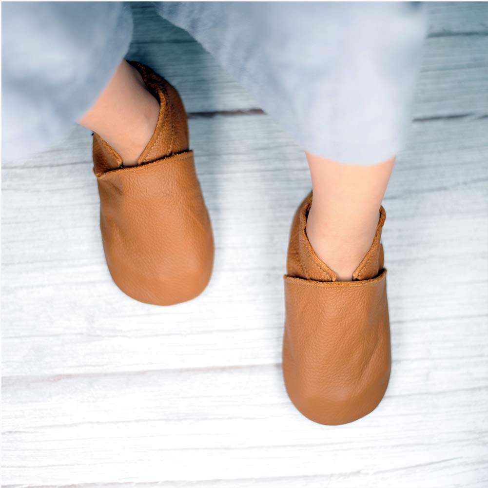 Mejale Chaussures Bébé Filles Garçons Cuir Souple Chaussons Premiers Pas 0-6 Mois - 2Ans