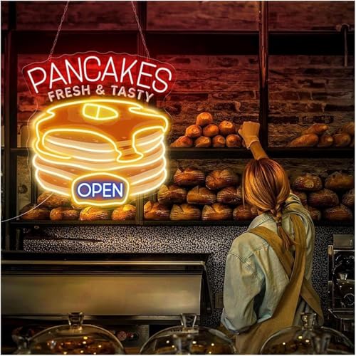 Lumière néon pancakes apaisante pour rompre la monotonie