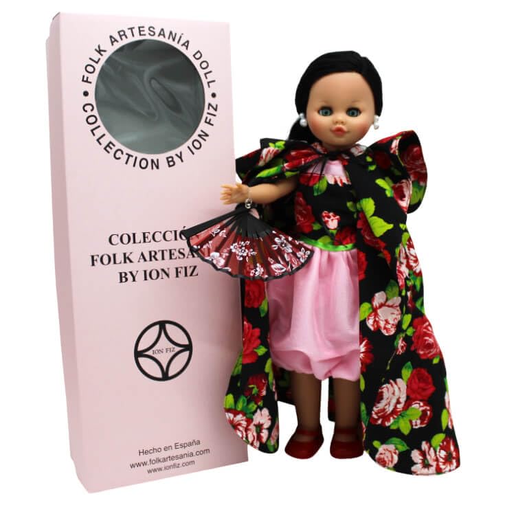 FOLK Muñeca colección Artesanía Dolls by Ion Fiz, muñeca Sintra 40 cm Modelo Sevilla.