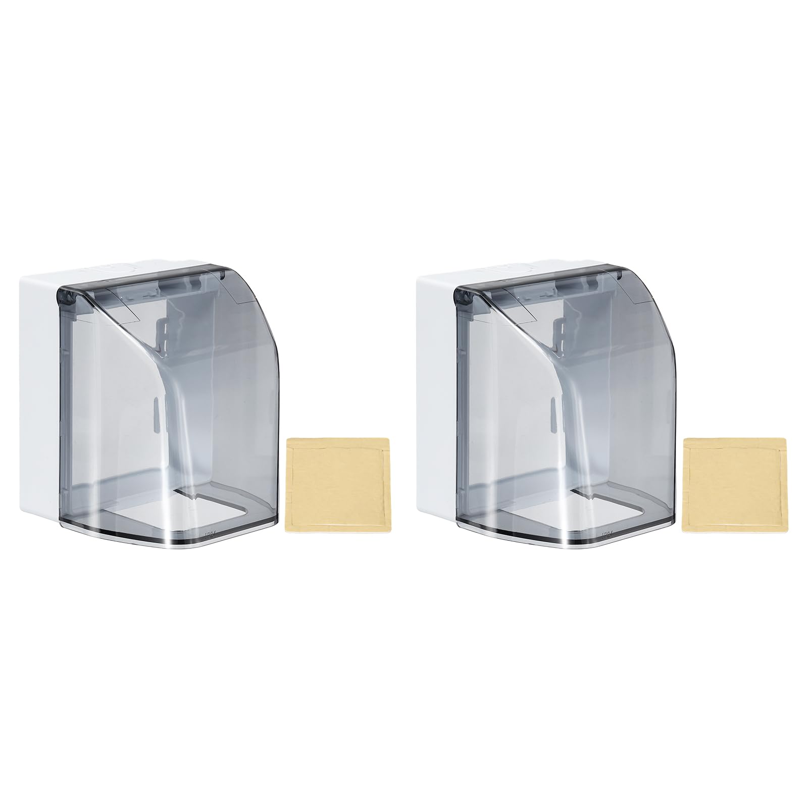 Boîtier prise étanche type 86 universel noir transparent