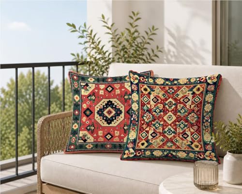 Housse coussin imperméable extérieur 55x55 avec fermeture éclair invisible