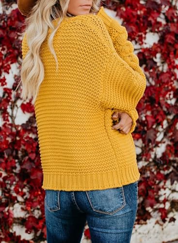 Image of Dokotoo Womens Open Front Long Sleeve Chunky Knit Cardigan Sweaters Loose Outwear Coat