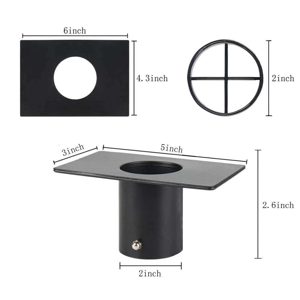 ForoGore Regenkette Adapter Aus Aluminium – Verbindet Dachrinne Mit Regenkette, Inkl. Messingbolzen, Einfach Zu Montieren