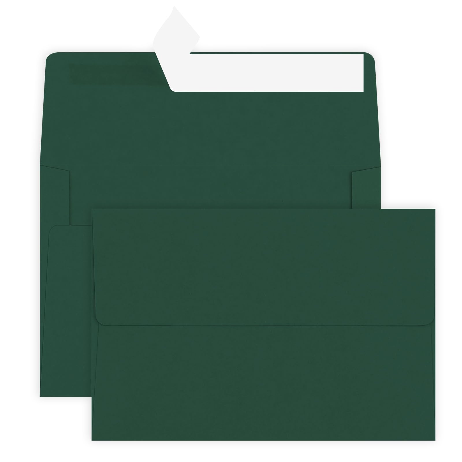 50 Pack 4x6 Envelopes, A4 Green Envelopes Self Seal, Printable Envelopes for Invitation, Baby Shower, Birthday Party, Wedding, Postcards, Mailing, Greeting Cards