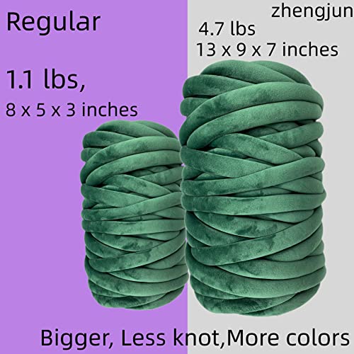 Arm Knitting Yarn,Yellow 5 Lbs Hand Knitting Velvet Chunky Yarn,Jumbo Cotton Tube Weight Yarn Super Soft Washable Bulky Giant Yarn For Throw Blanket Rugs Pillow Diy (95 Yards) #TOP1