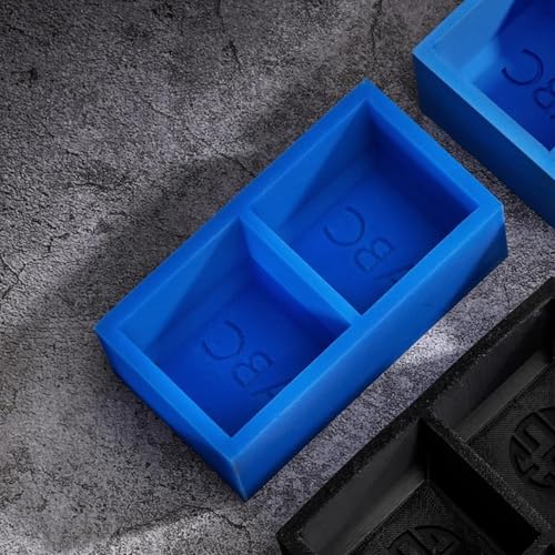 Molde para cubos de hielo monogramados de silicona personalizada miniatura 3