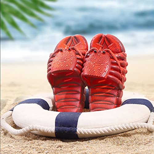 Joyear Lobster Flip Flops,Lobster Slipper,Lobster Fish Flops,Lobster Pool Beach Shower Shoes Deep Red (Deep Red, Numeric_10) #TOP4